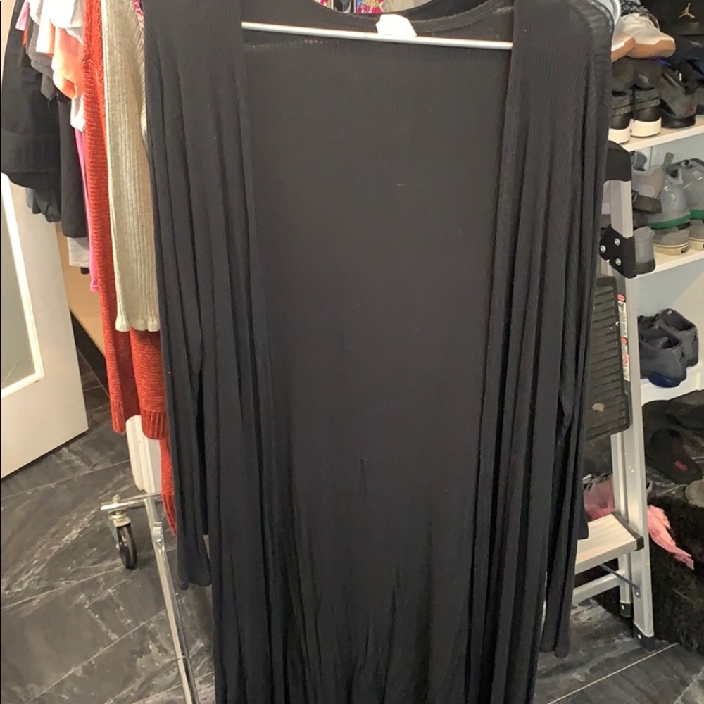 Long sleeve long cardigan
